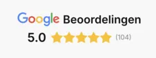 Google Beoordelingen 5.0 sterren (110+)